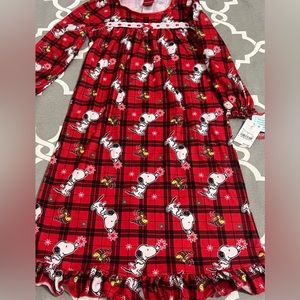 Peanuts Snoopy and Woodstock Christmas Nightgown